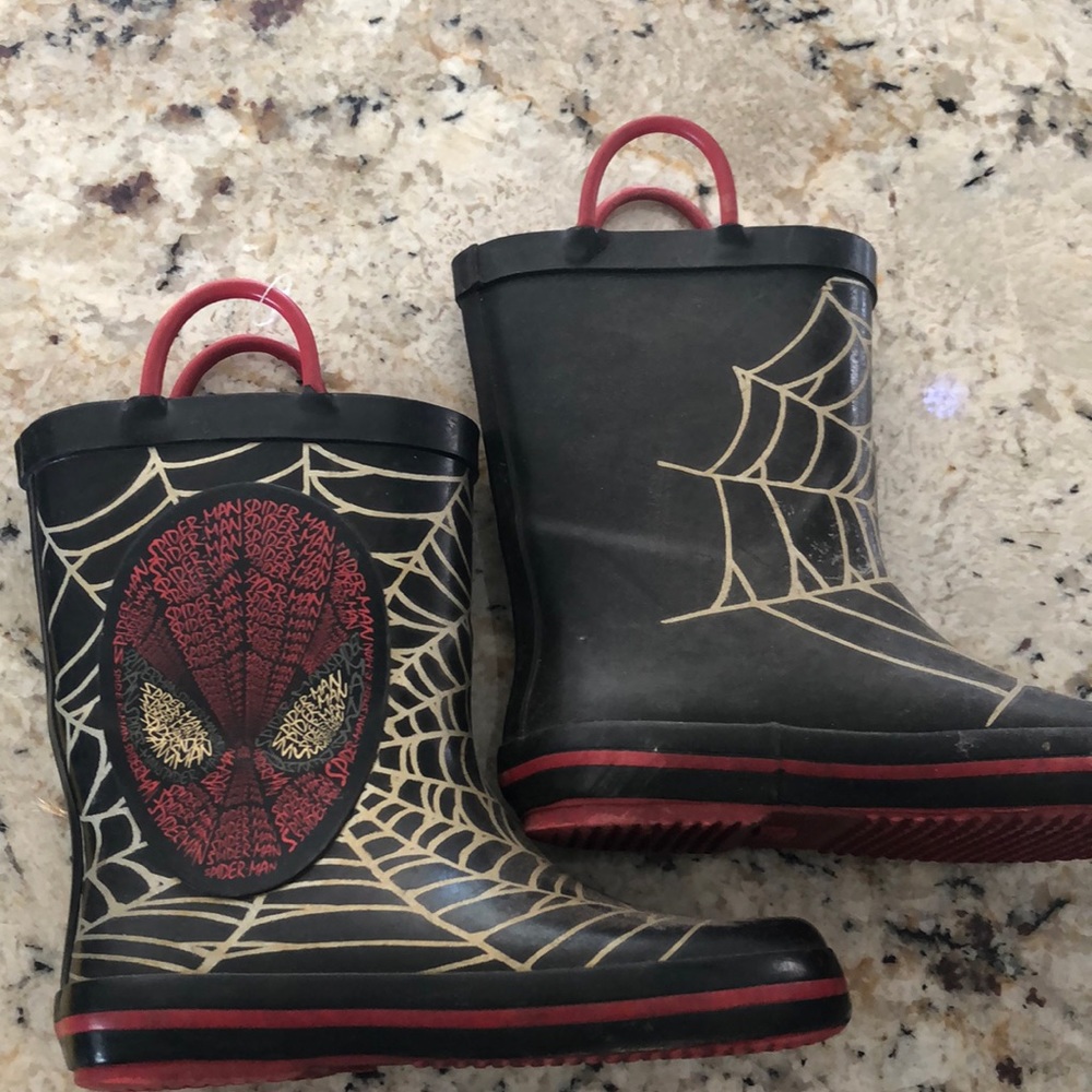 Spider-Man rain boots size 13